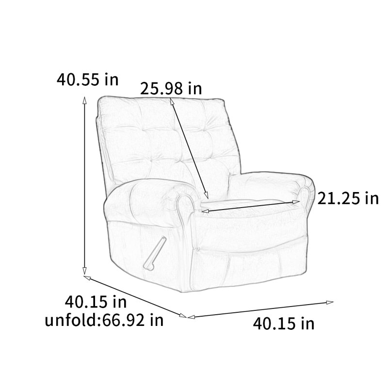 Widened cloud-sensing rotating lounge chair, Green