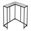 Console décorative, stratifié aspect marbre, métal noir pour le salon - blanc-129912168-129912172-129912174-129912175