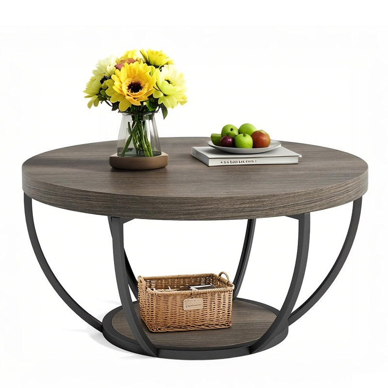 2-Tier Round Coffee Table