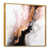 Toile avec cadre flottant or