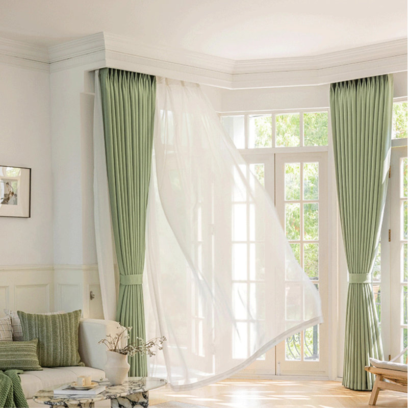 Chenille Room Darkening Curtain Panel Pair, 59.06" W x 106.3" L, Brown