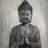 Buddha - 32"x32" art on canvas