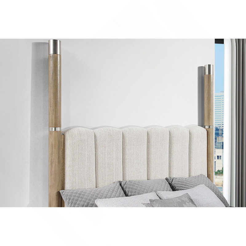 Lit brun Sarai Premium, Très grand lit