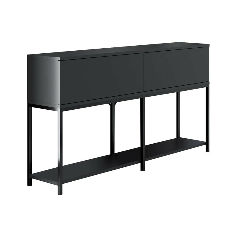 Adharsh 150cm Sideboard, Anthracite/Black