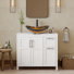 36" Free-Standing Modern Single Bathroom Vanity With Sink