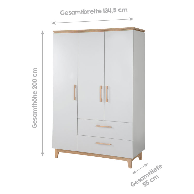 Caro 3 Door Wardrobe