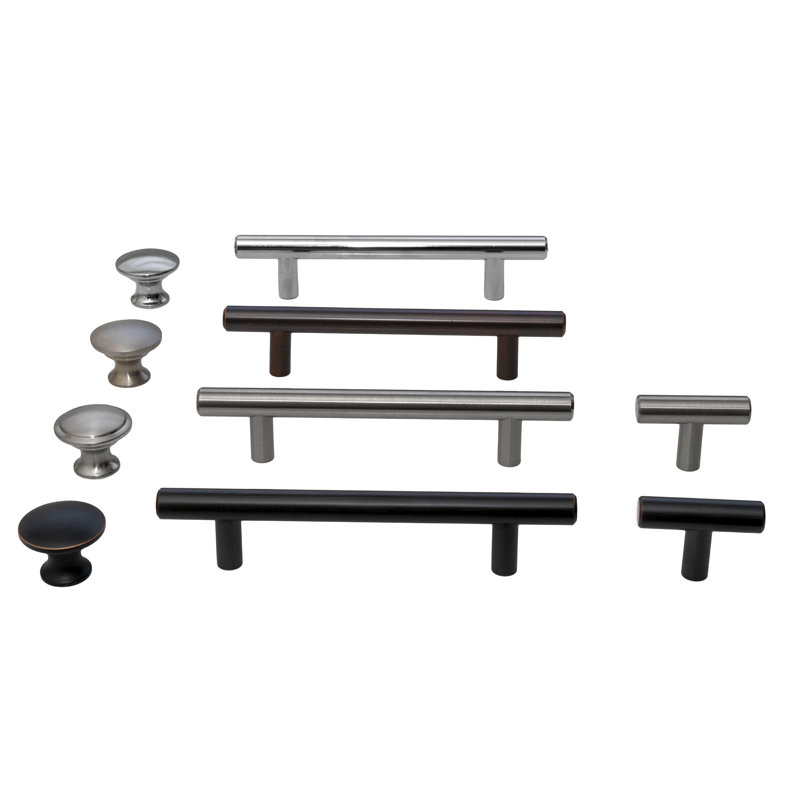 Solid Cabinet 3" Center to Center Bar/Handle Pull, Brushed Nickel