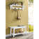 Lund 36" Wide Wall Mount Hall Tree Set With 4 Coat Hooks And A Bench With Shoe Storage