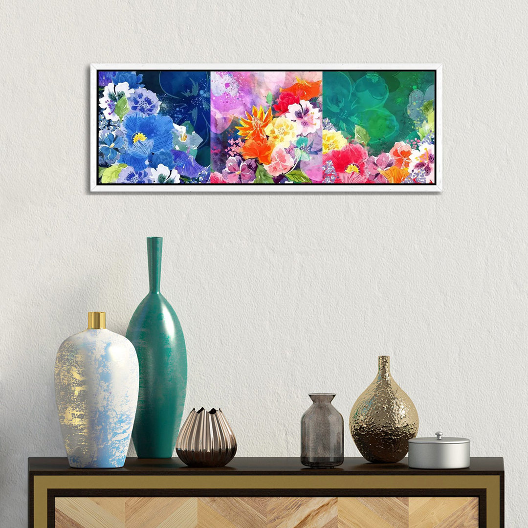 Joyous Blossoms by 5by5collective - Panoramaleinwand auf Leinwand Giclée auf Leinwand