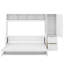 Lit escamotable double avec tiroirs et garde-robe-1103074579