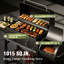 Barbecue au charbon 30 po avec fumoir latéral, plateaux à charbon relevables à deux zones et table d'appoint pliable