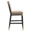 Tabouret de comptoir rembourré en fer Blondell-692600155