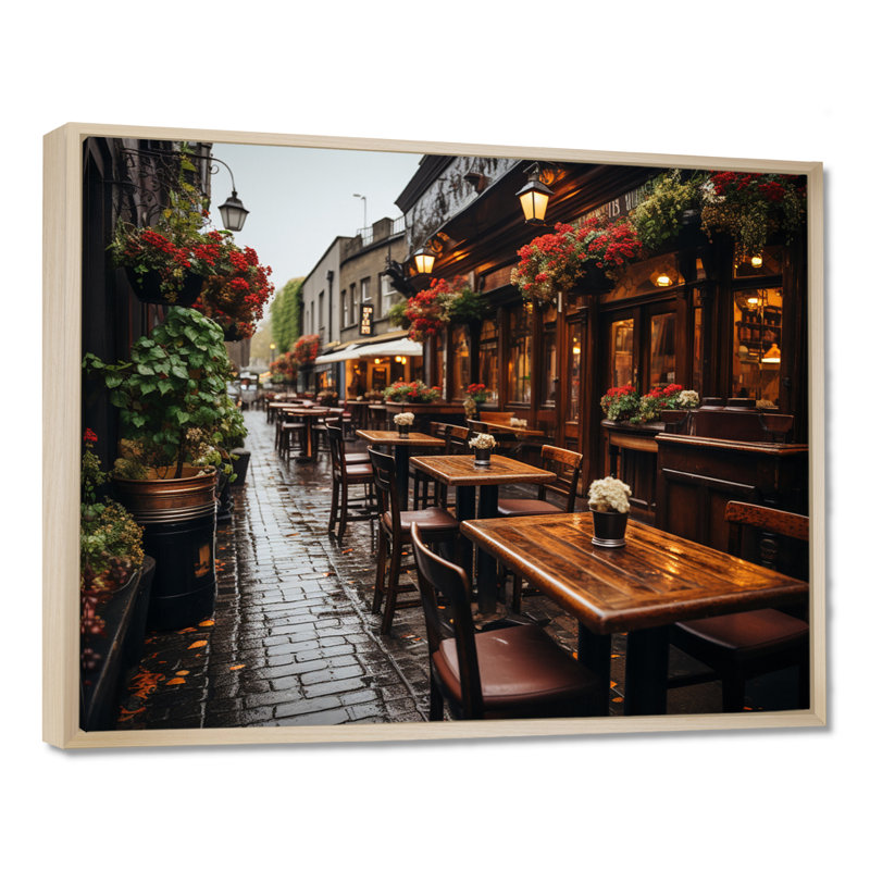 Irlande Irlande Traditions I - décoration murale Irlande, H 30 po x l 40 po x P 1,5 po, Cadre flottant érable