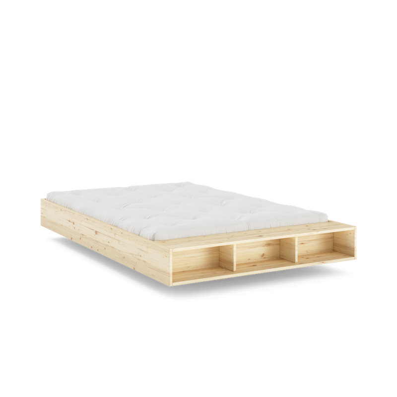 MERGE BED, FSC certified pine wood, Made in Europe, Scandinavian Design, choose your size, European Double (140 x 200 cm)