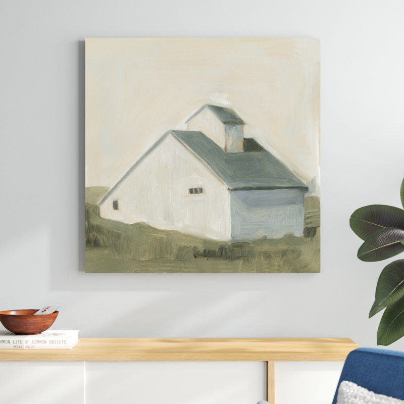 «Serene Barn I» par Emma Scarvey - reproduction d'art sur toile, H 36 po x l 36 po