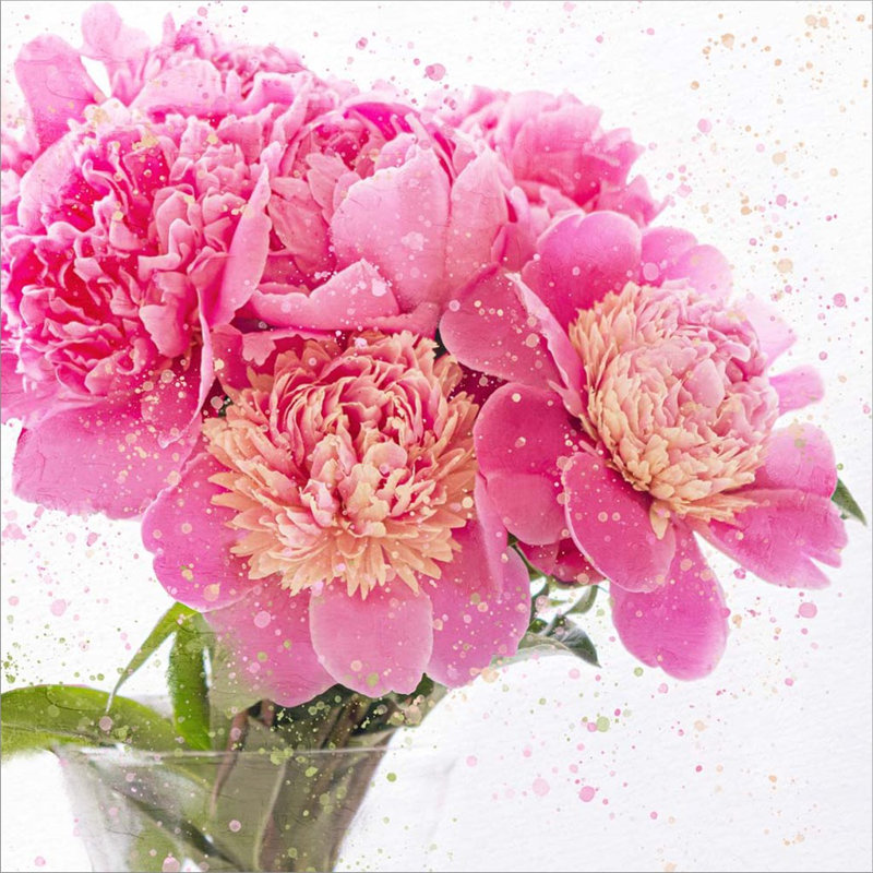 Décoration murale pivoines