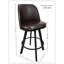 Ensemble de 2 tabourets de bar pivotants rembourrés de qualité commerciale et très confortables avec structure en métal. Convient aux sièges de comptoir de restaurant, de café et de cuisine. Assemblage requis-1537675896