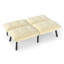 Cream Convertible Folding Modern Sofa Bed-916535934