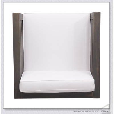 Fauteuil club Oana en bois d'acacia durable et coussins amovibles pour un confort et un style extérieurs