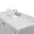 Cambridge Single Bathroom Vanity with Carrara Marble Top-88398666