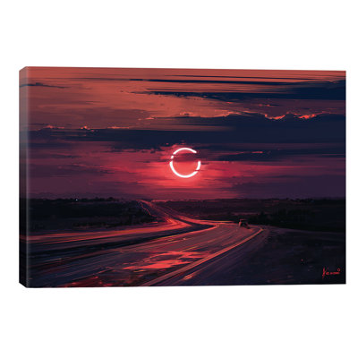 Solar Eclipse 1 Piece Wall Art on Canvas