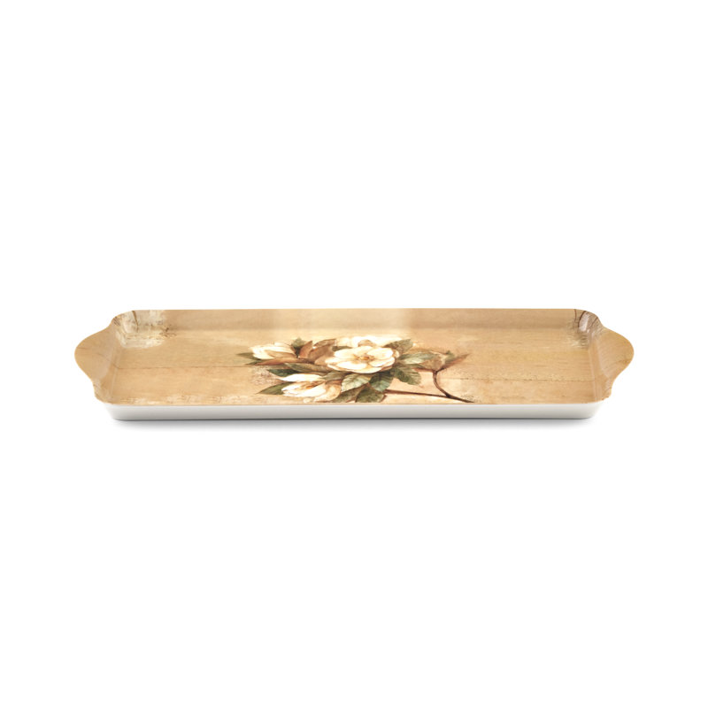 Pimpernel Sugar Magnolia Melamine Sandwich Tray 15.1 X6.5"
