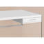 Bureau d'ordinateur, bureau personnel, ordinateur portable, tiroirs de rangement, L 48 po, travail, stratifié brillant, verre trempé transparent, contemporain, moderne-1054284810