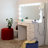 Boahaus Verona Large Vanity Desk with Framed Bulb Mirror – Custom Space Makeup Vanity Designed as a Structured Dressing Station with Integrated Power