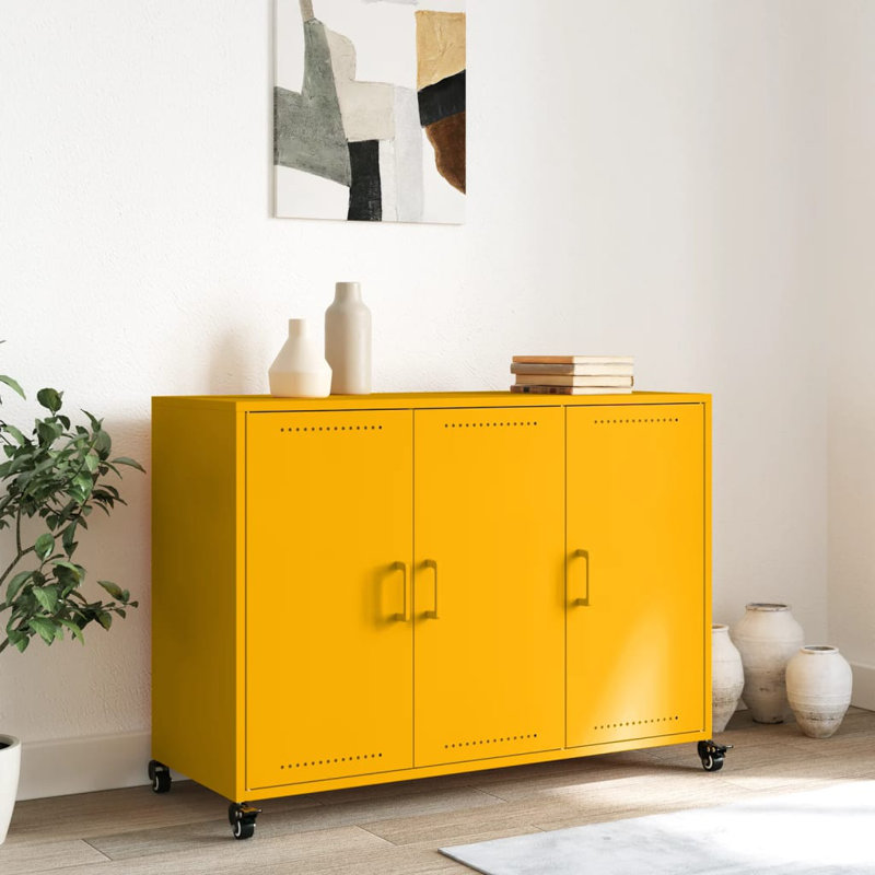 Alexcya 100.5cm Sideboard, Mustard Yellow
