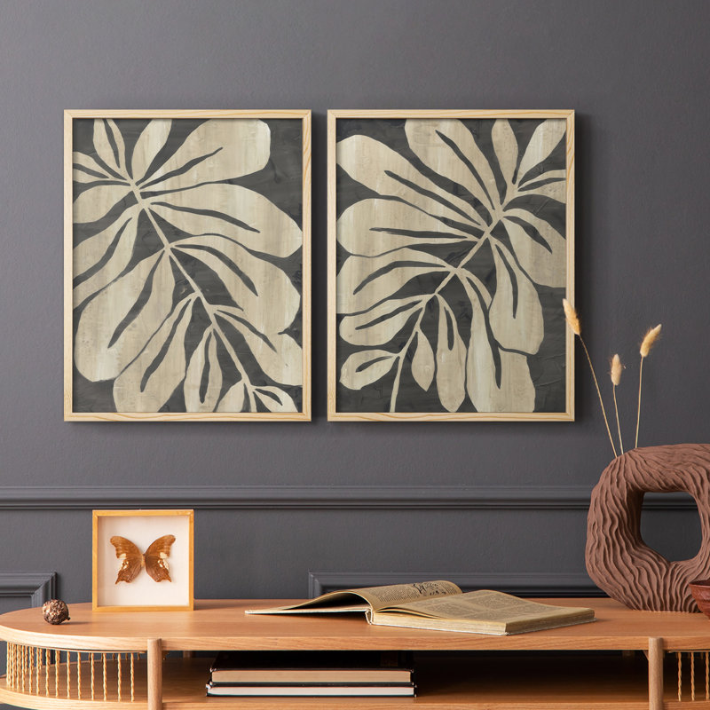 Bold Leaf Fossil I-Premium Framed Print -Ready to Hang - No Nails Required - No Nails Required