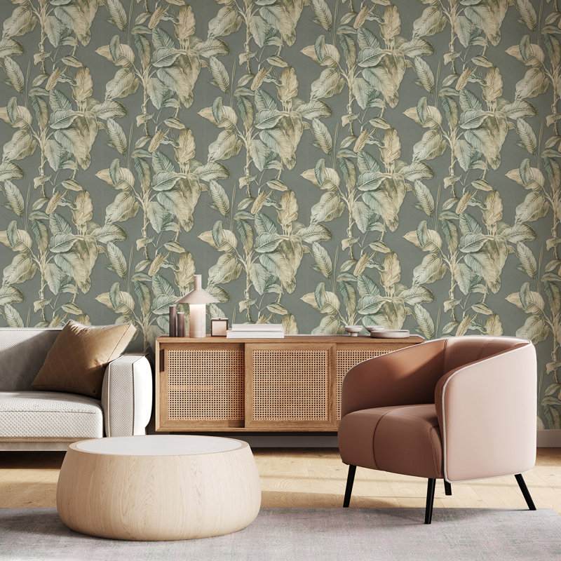 Boho 10.05m x 53cm Matte Wallpaper Roll, Blue