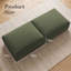 Pouf de compression de 31 po en velours côtelé rectangulaire avec repose-pieds (ensemble de 2) modulaire avec repose-pieds pour canapé modulaire-1413924203