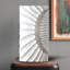 Élégant vase en résine texturé blanc, centre de table décoratif pour faux fleurs et arrangements séchés, décor moderne pour la maison
