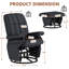 Fauteuil inclinable et oscillant pivotant à 360 ° avec repose-pieds-527609652