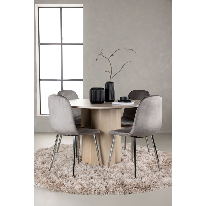 Daneal 4 - Person Dining Set, White