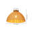  Rattany 1 - Light Rattan Flush Mount Ceiling Light for Dining Room