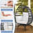 Extra Large 360° Swivel Egg Chair, All-Weather HDPE Rattan with 4 Cushions, 463 lbs Capacity for Indoor Outdoor Use-587616239