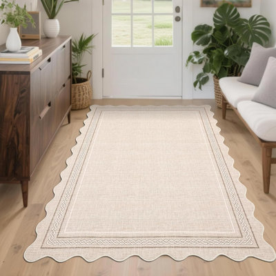 Geometric Machine Printed Area Rug