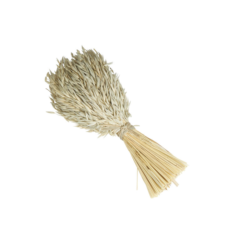 Dried Plant Handmade Wheat Stalk Bundle Grass Home Decor Natural Foliage, Gray