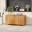 Boîte de terrasse extérieure en bois