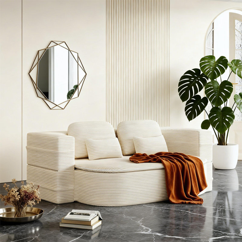 Canapé de plancher, Beige