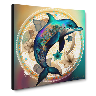 Dolphin Boho - No Frame Print