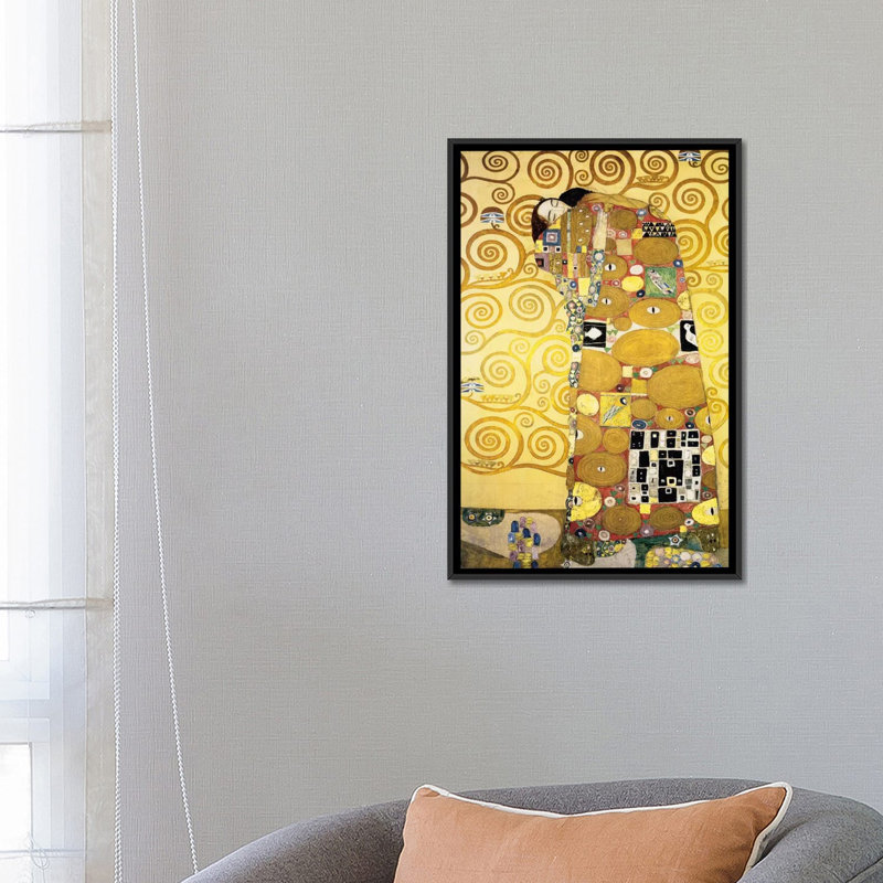 « Stoclet Palace » par Gustav Klimt, reproduction d'art sur toile, H 26 po x l 18 po x P 1,5 po, Toile avec cadre noir