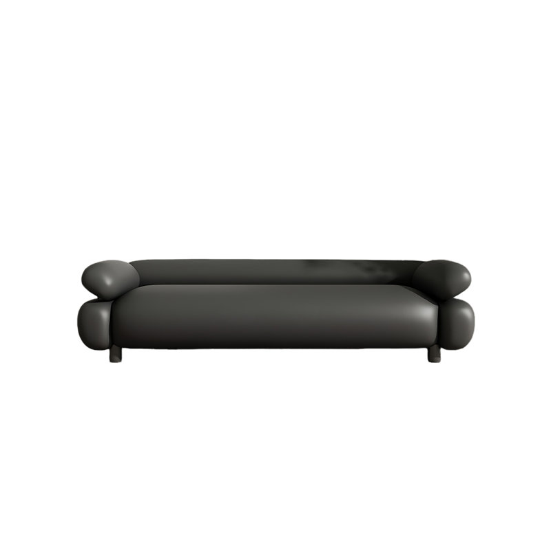 Banc rembourré polyvalent en cuir, Noir, H 19,68 po x l 59,05 po x P 19,68 po