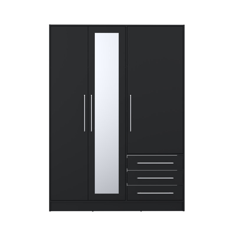 Raveaux 3 Door Manufactured Wood Wardrobe