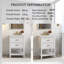 Meuble-lavabo autoportant 24 po avec lavabo supérieur 24 po-465387628