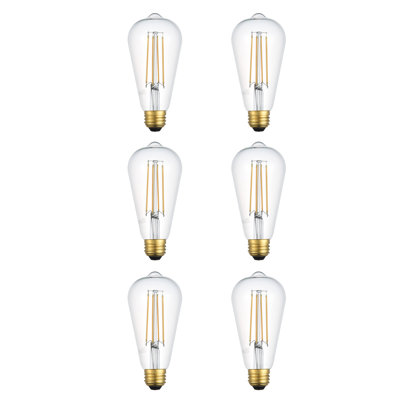 6 W ST18 E26/Medium (Standard) 3000 K LED Smart Bulb