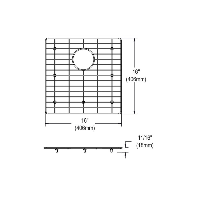 16" x 16" Sink Grid