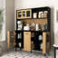 Buffet 59 po H avec porte de rangement et prise de courant