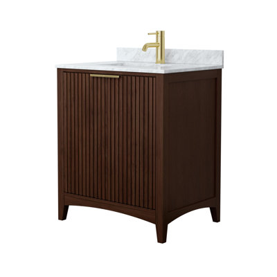 Palmilla 30" Freestanding Single Bathroom Vanity with Marble Top